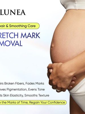 SYLUNEA Stretch Mark Repair Cream, Collagen Revitalizing Serum for Smoothing Body Lines